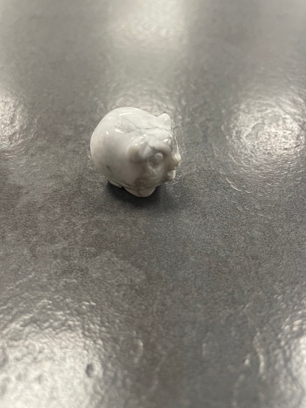 White Howlite Pig