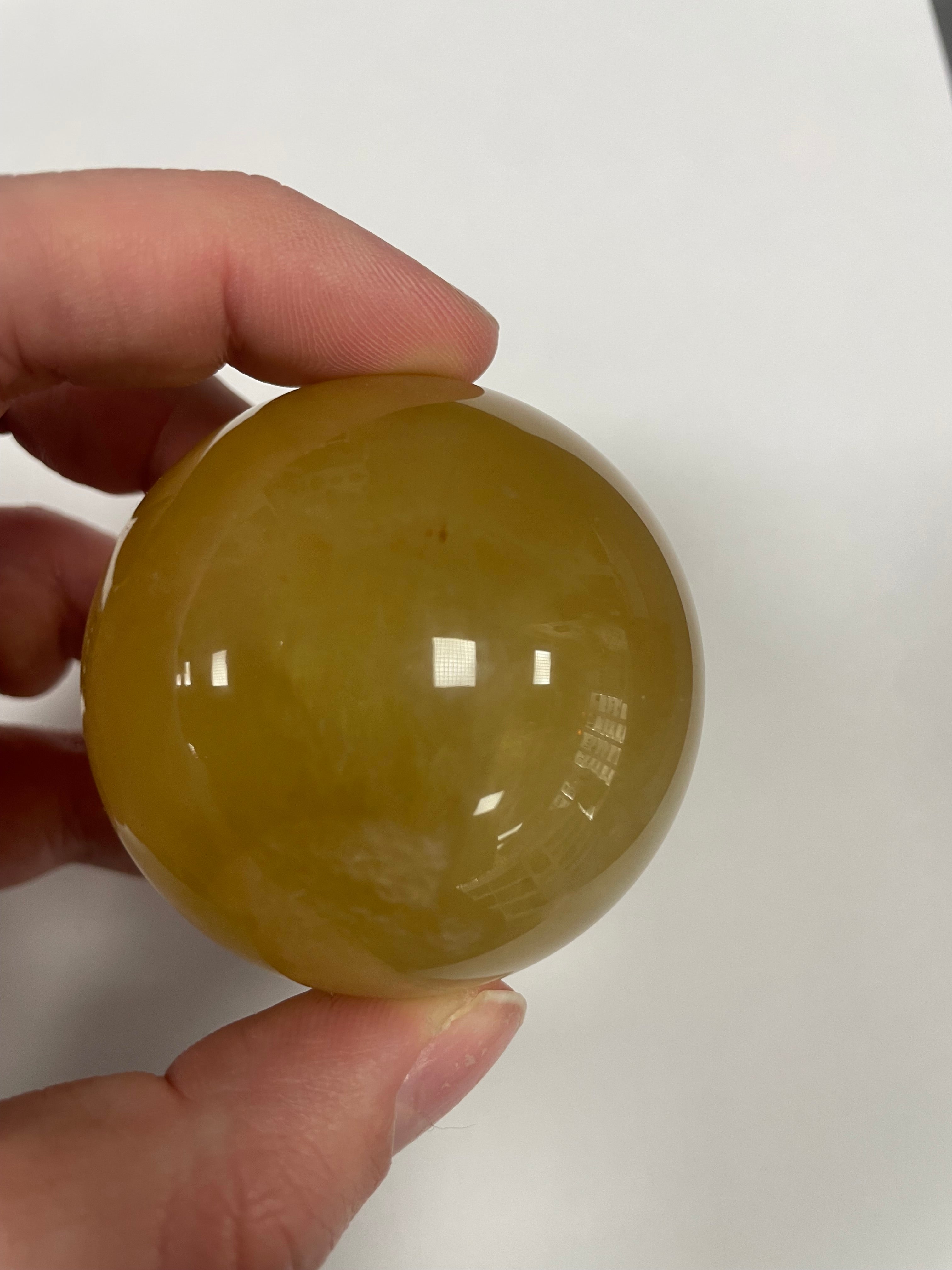 Yellow Fluorite Sphere