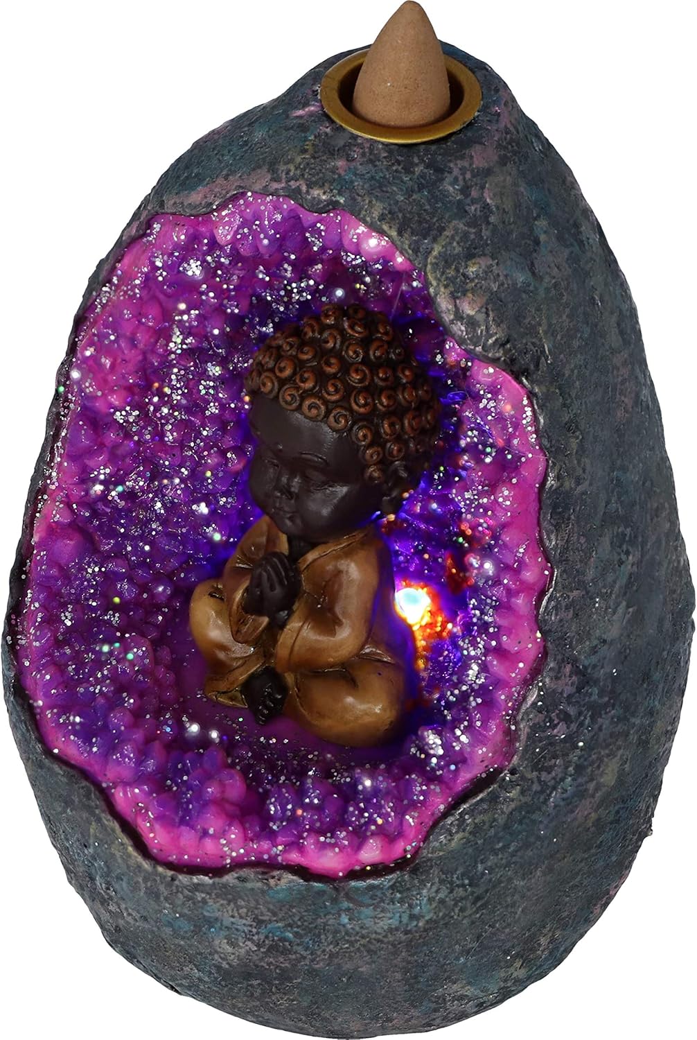 Zen Geode Backflow Incense Burner