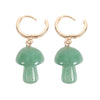 Aventurine Mushroom Earrings