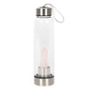 Rose Quartz Glass Water Bottle