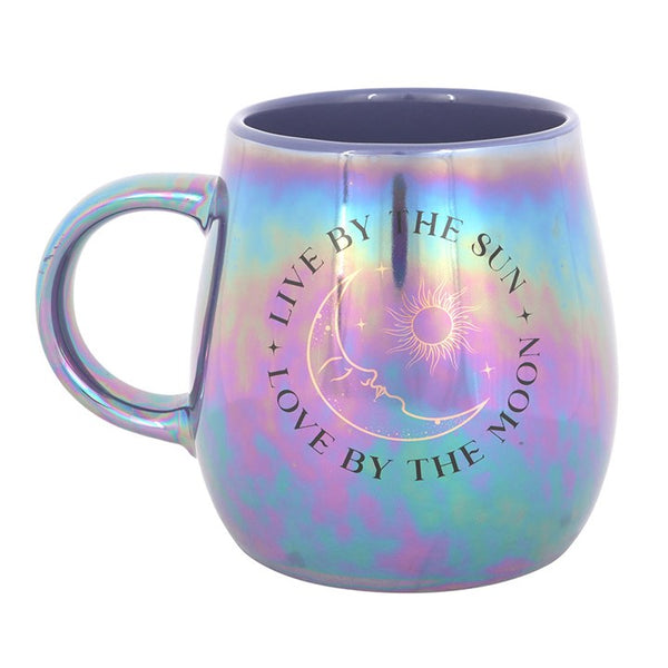 Live By The Sun Love By The Moon Iridescent Mug