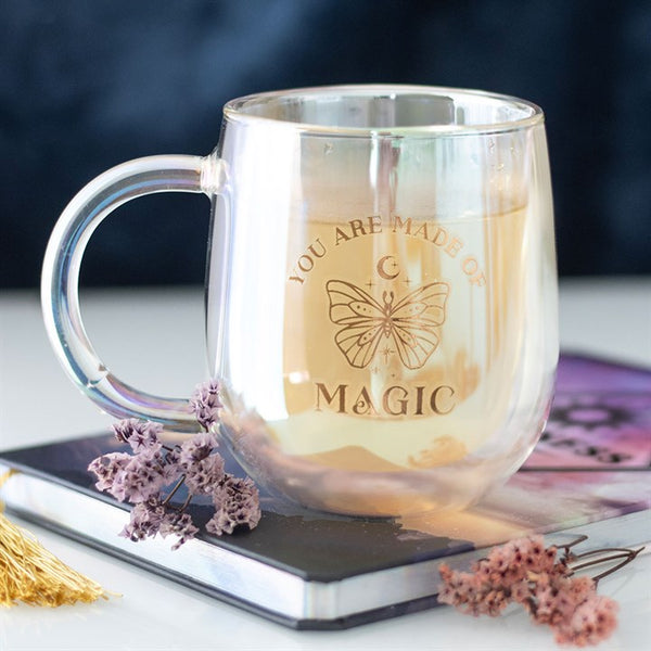 You Are Made of Magic Iridescent Glass Mug