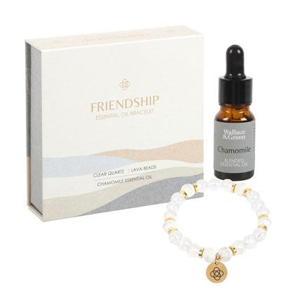 Friendship Clear Quartz Bracelet & Essential Oil