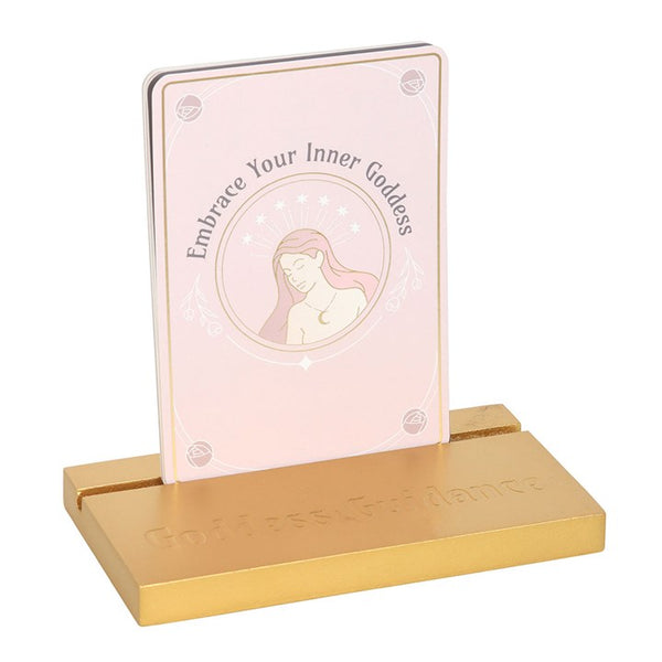 Goddess Energy Affirmation Cards & Wooden Stand