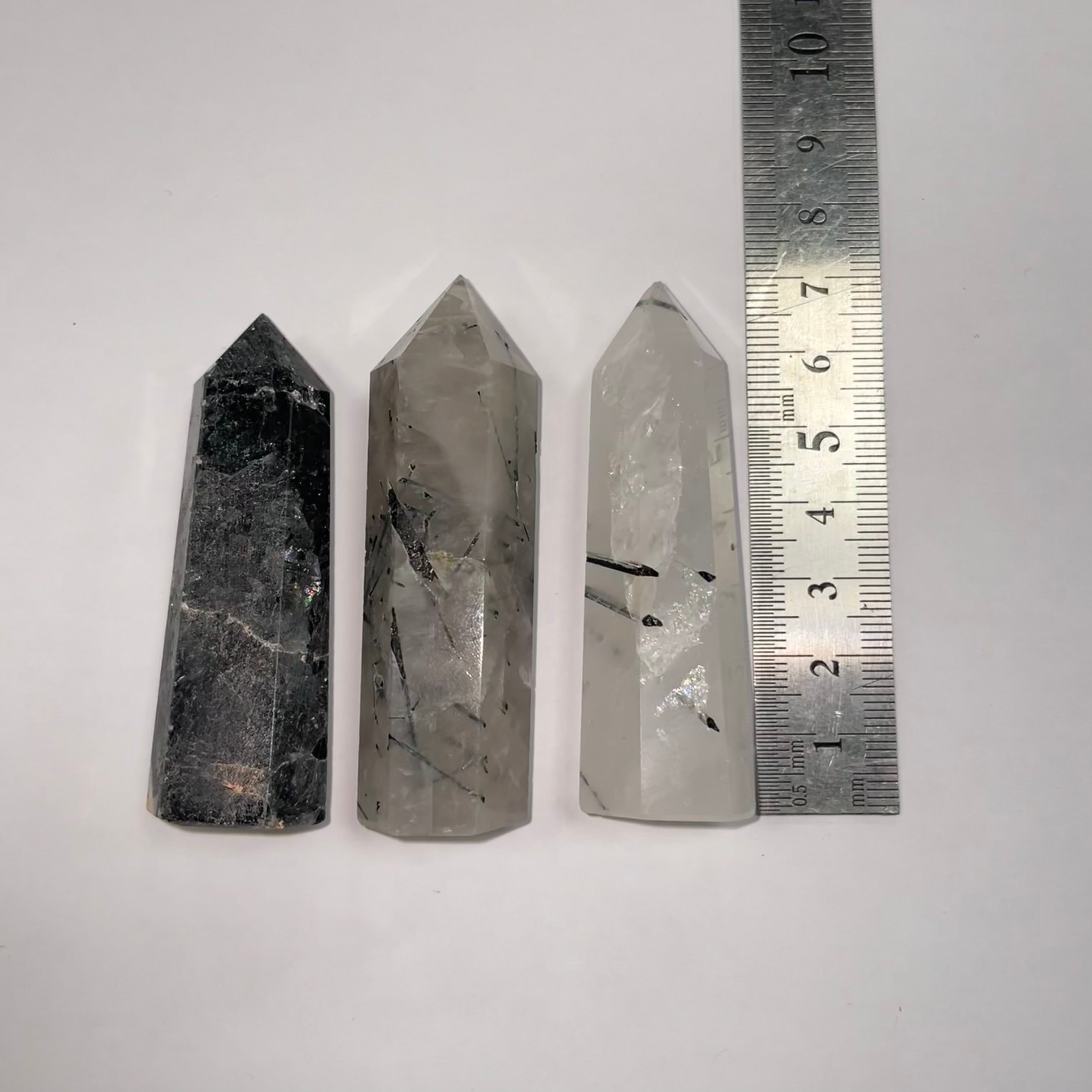 Tourmalinated Quartz Point