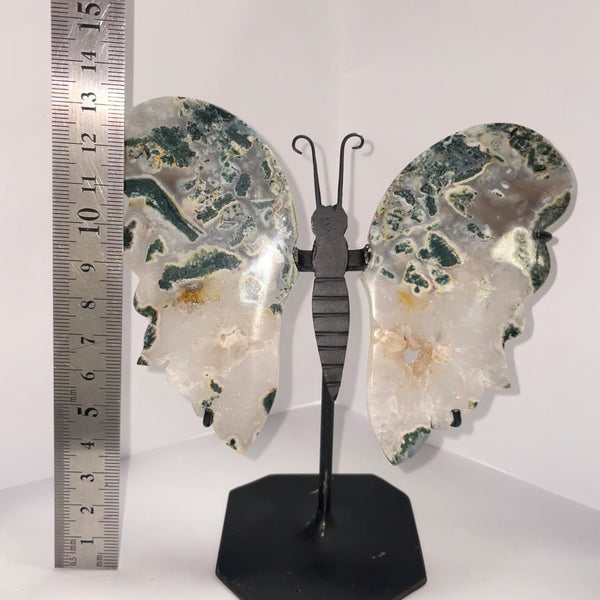 Moss Agate Butterfly