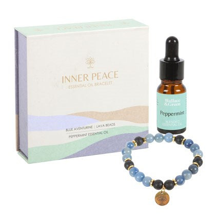 Inner Peace Blue Aventurine Bracelet & Essential Oil