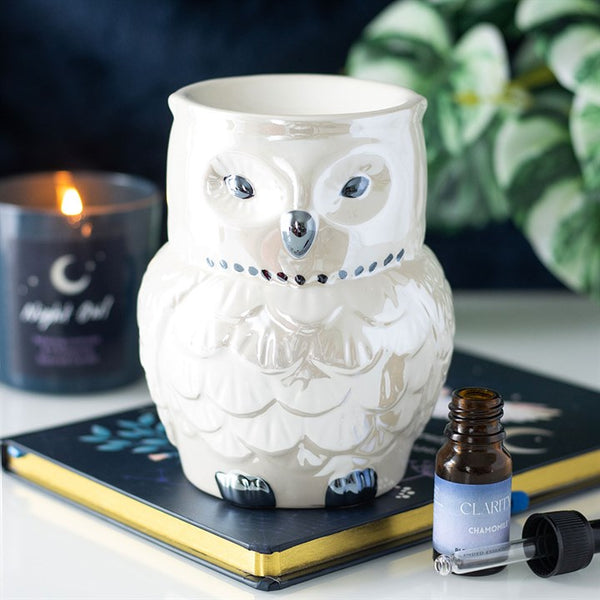 Night Flight Ceramic Owl Oil Burner