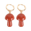 Red Jasper Mushroom Earrings