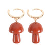 Red Jasper Mushroom Earrings