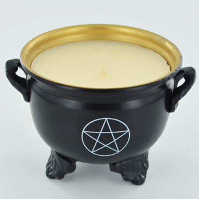 Pentagram Cauldron with Soya Candle