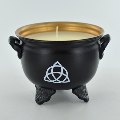 Triquetra Couldron with Soya Candle