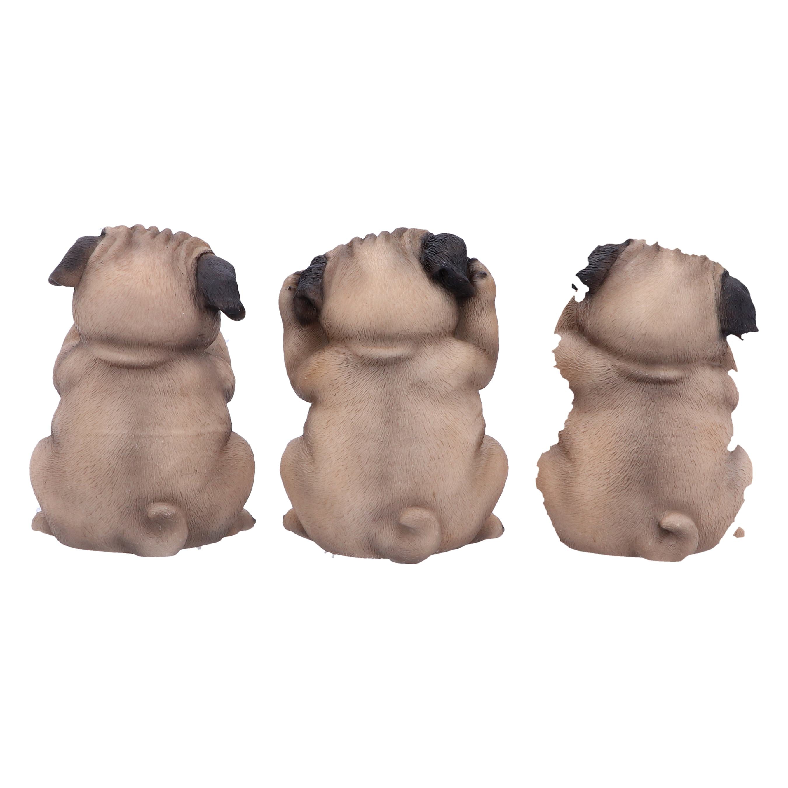 Three Wise Pugs