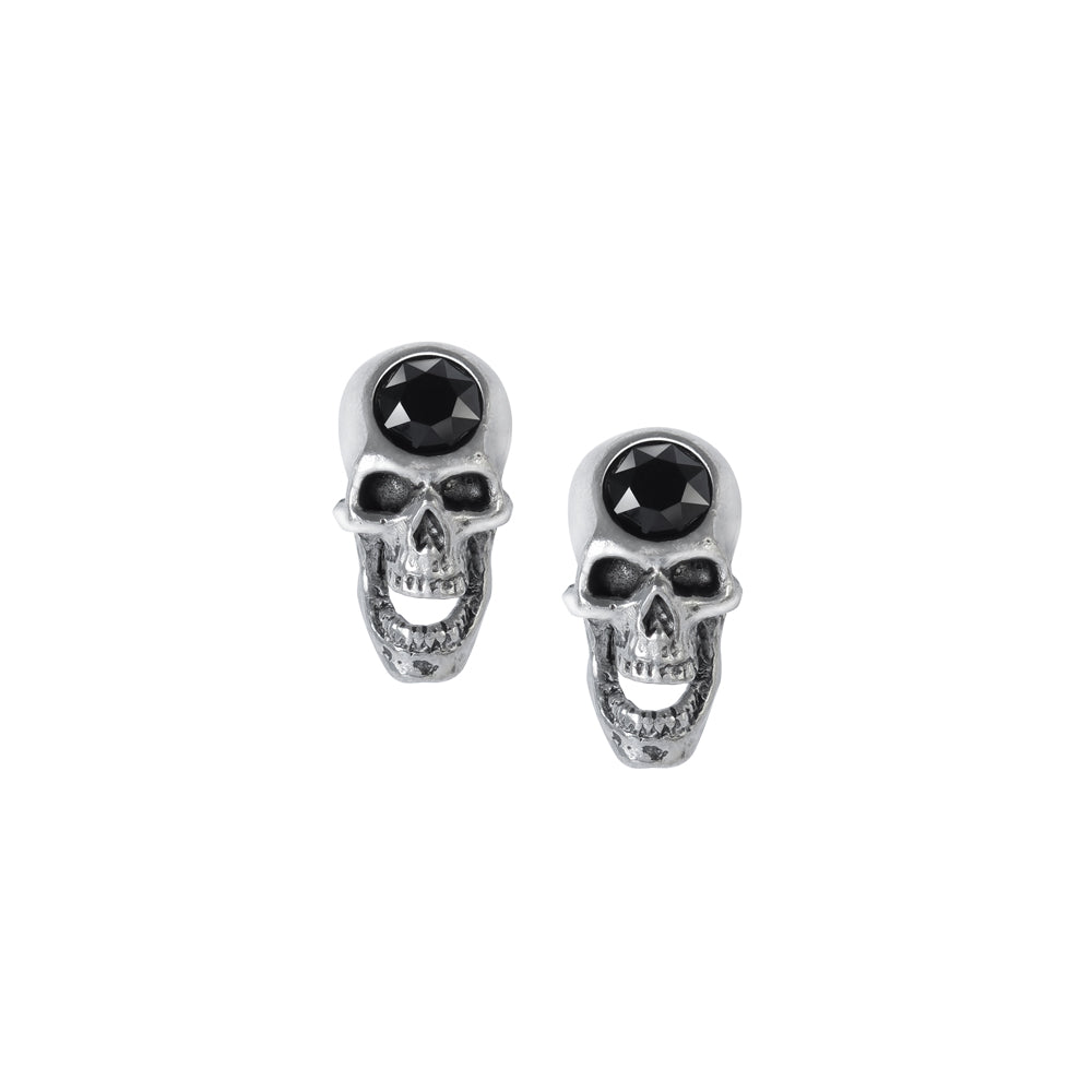 Screaming Skull Ear Studs