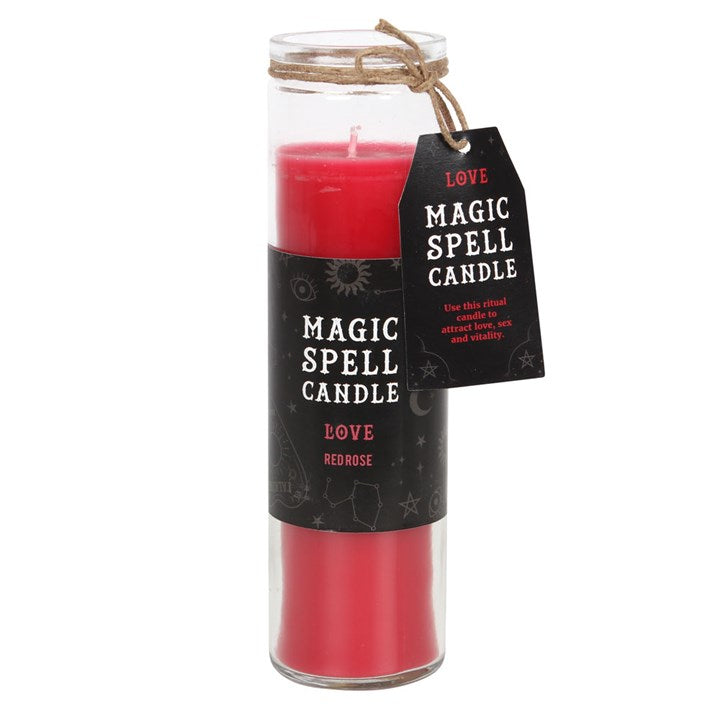 Rose Love Spell Tube Candle